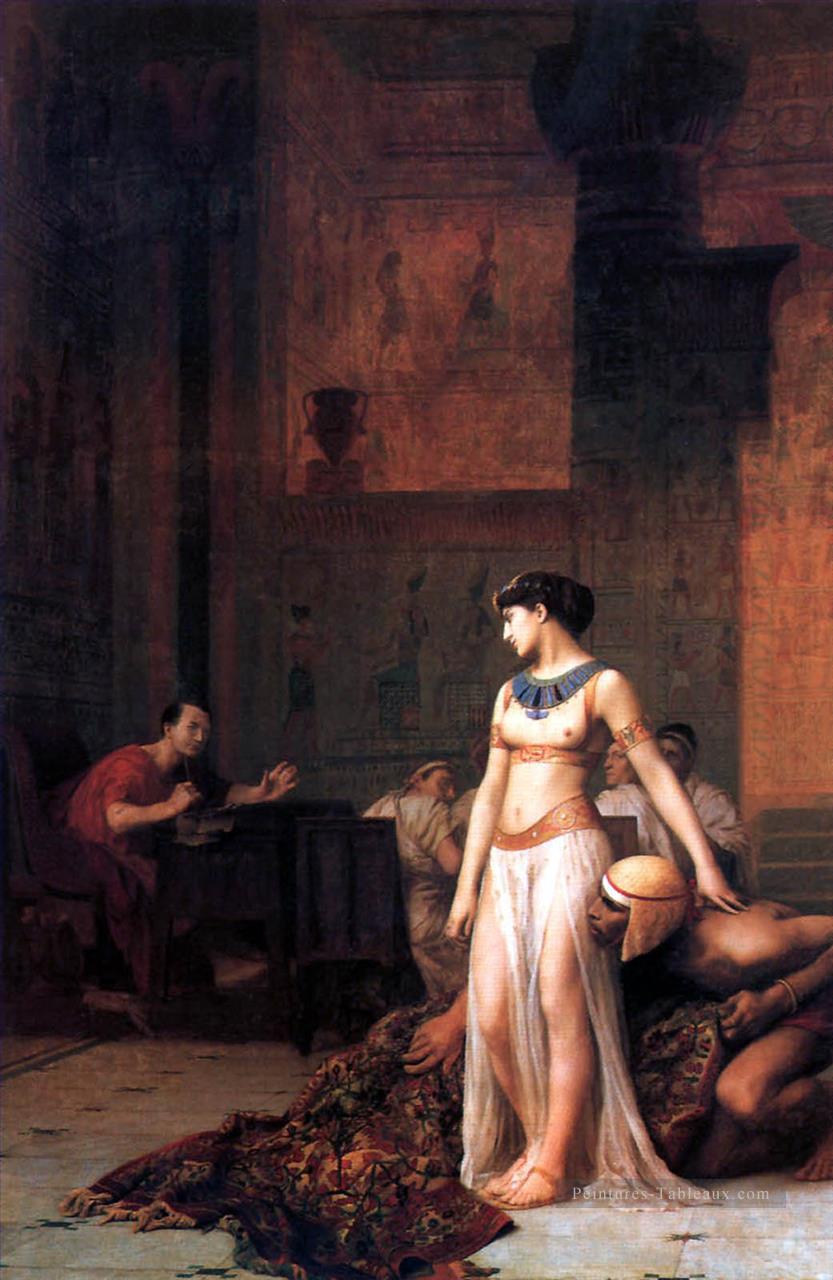 Cléopâtre avant César Orientalisme Grec Arabe Jean Léon Gérôme Peintures à l'huile